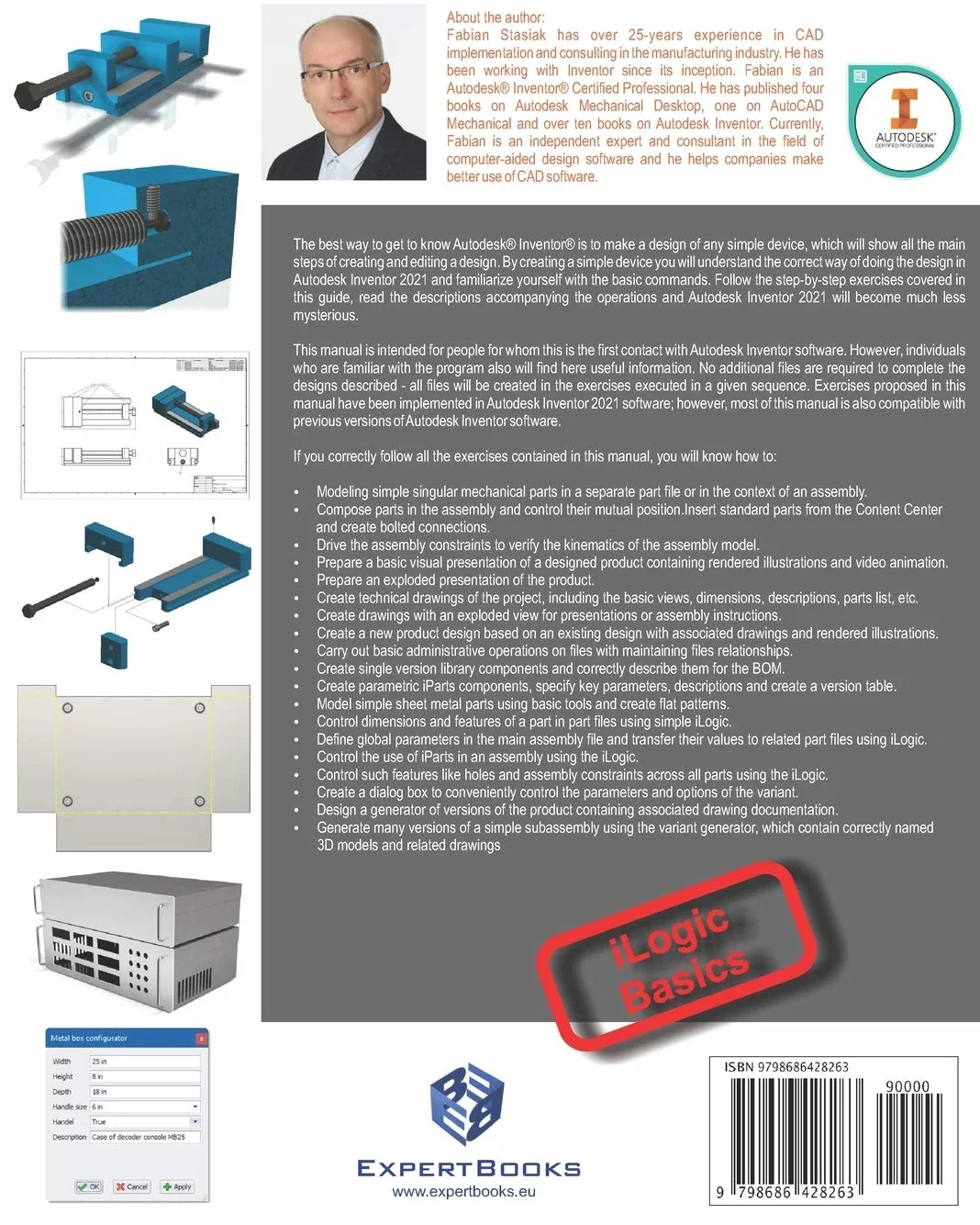 Autodesk Inventor 2021 Parametric design and iLogic for beginners