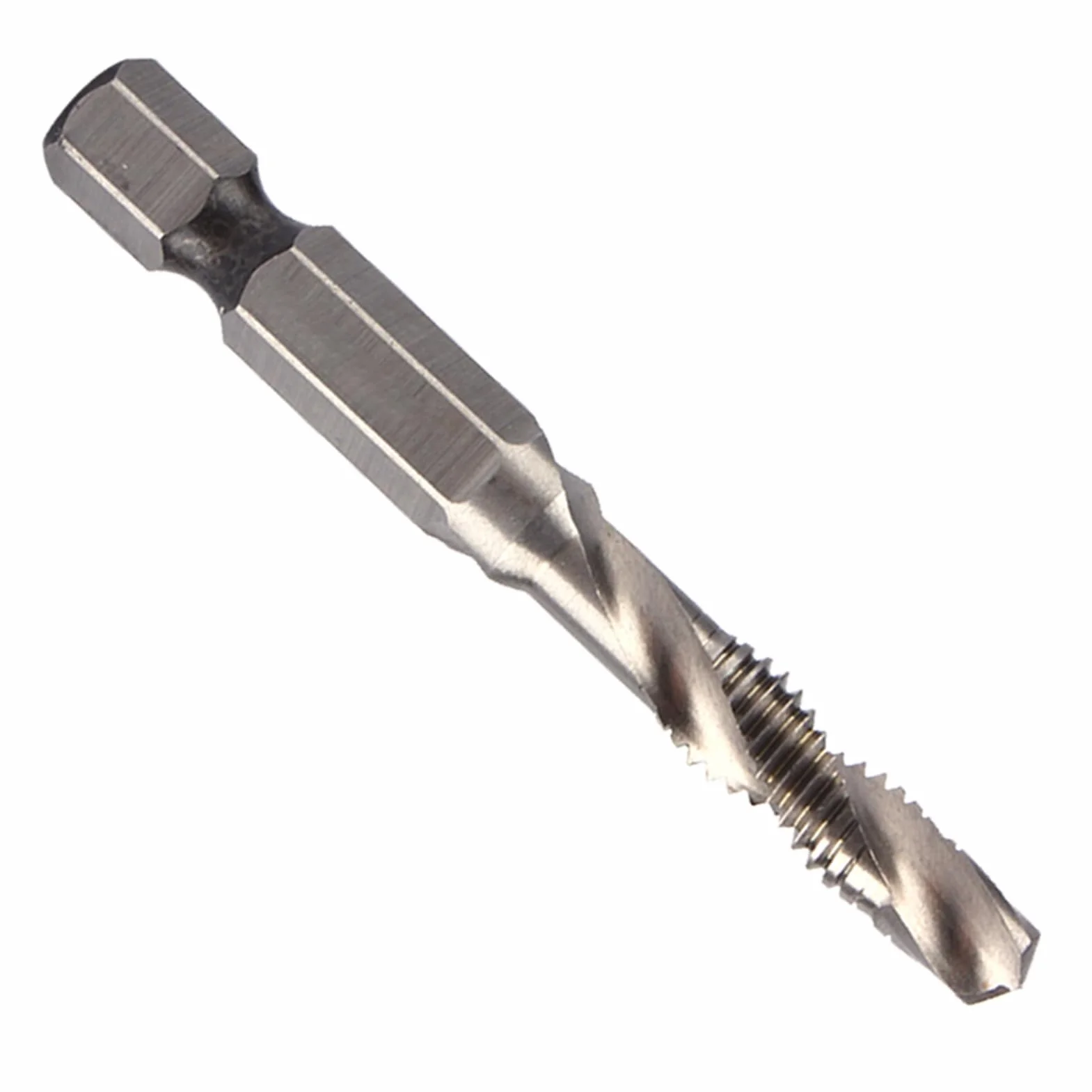 Metric Tap and Die Set M6 HSS Thread Cutting Tools 1/4 Inch Hex Shank for Workshop Tool Kit Professional Thread Repair