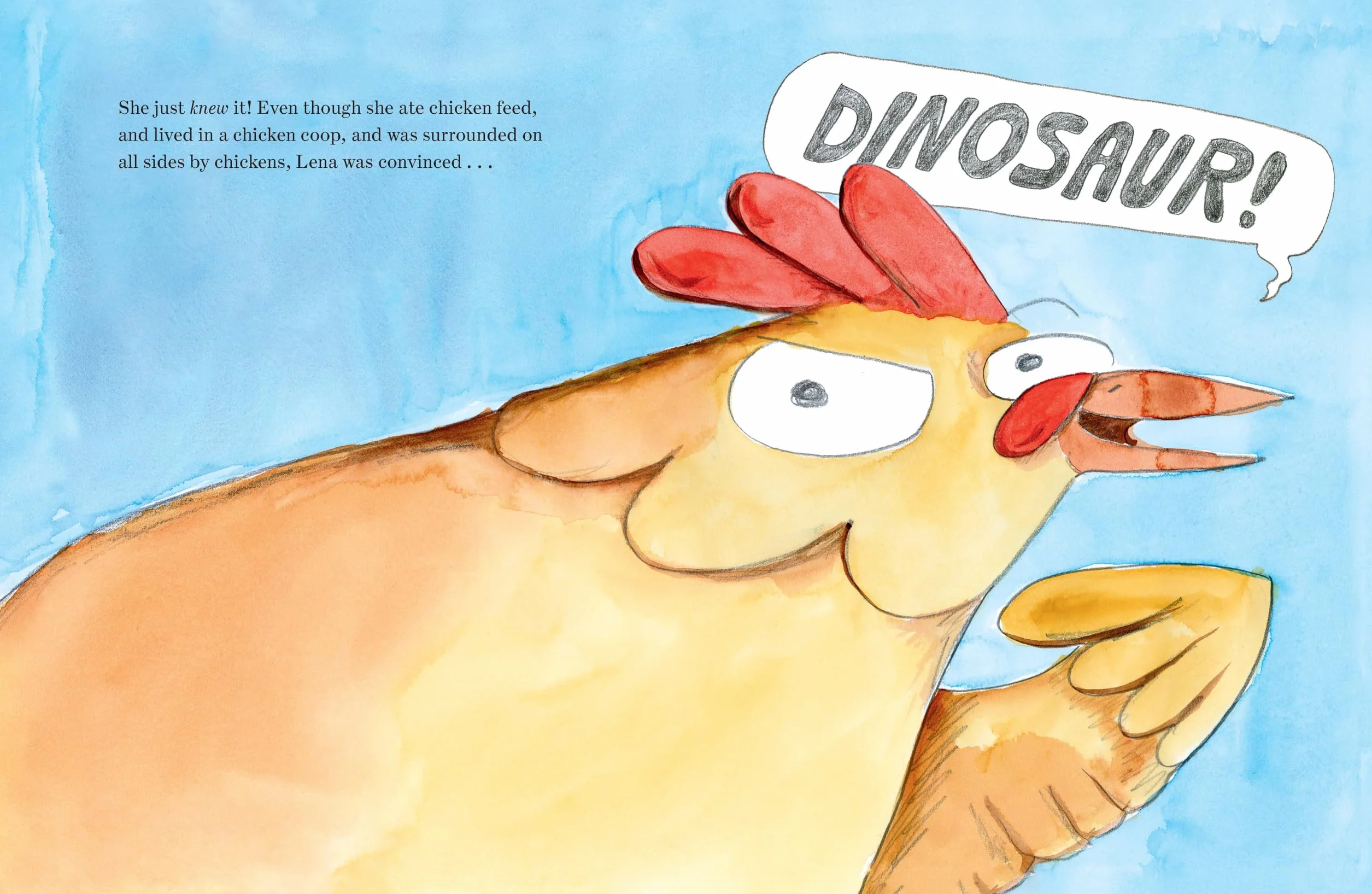 Lena the Chicken (But Really a Dinosaur!)
