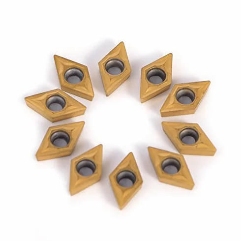 CNC Milling Bits Set of 10 Diamond Shape Carbide Insert Cutters DCMT070204 HM YBC251