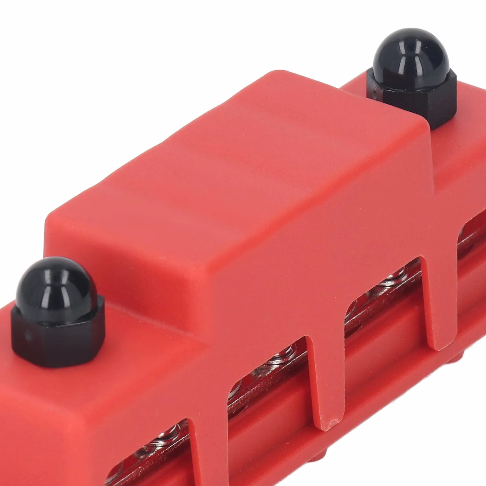 Blok Dystrybucji Zasilania Szyny Zbiorczej, 2 szt. Śruba M8 4 Szyna Zaciskowa Maks. 48 V 250 A 4 Słupki Mocy Blok Przyłączeniowy Bateria Morska Listwa Zaciskowa Szyny Zbiorczej