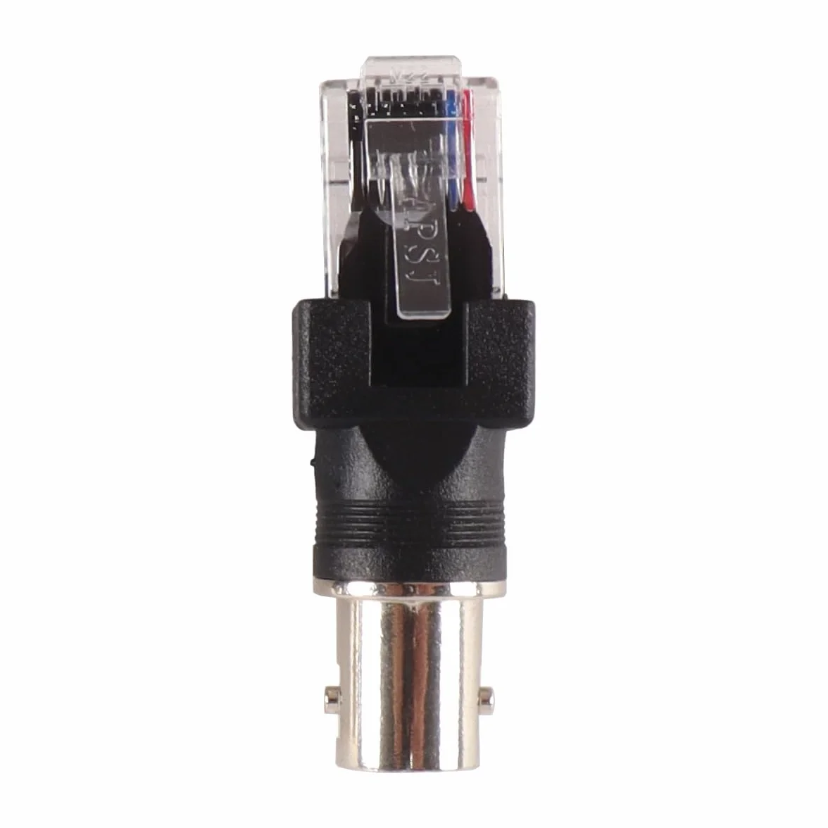 Alnicov 2 szt. adaptera łączącego złącze BNC żeńskie z RJ45 męskim, złącze koncentryczne RJ45 do złącza RF. Może być stosowany w testerach, wyszukiwarkach linii itp.