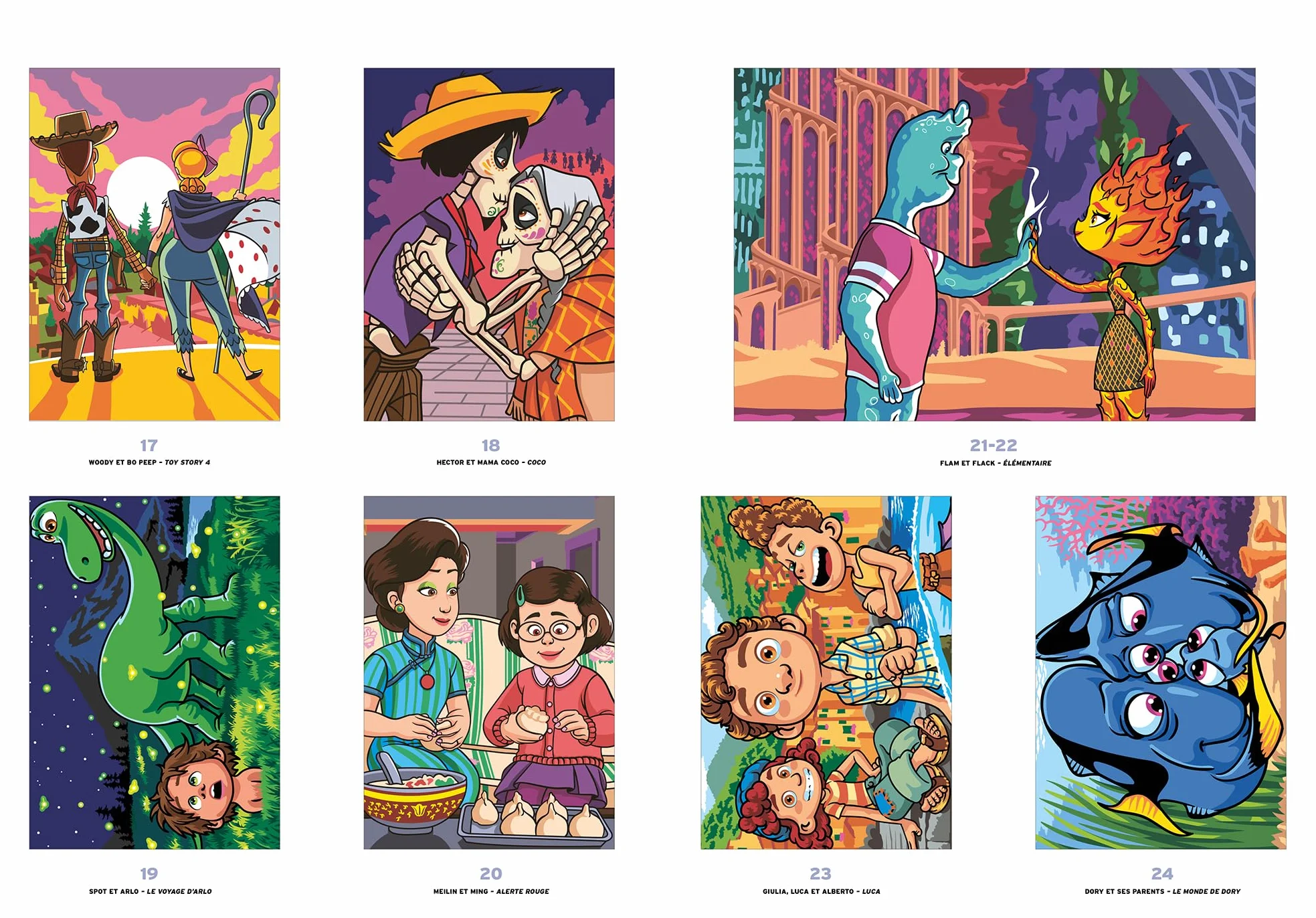 Coloriages mystères Disney Best of Pixar