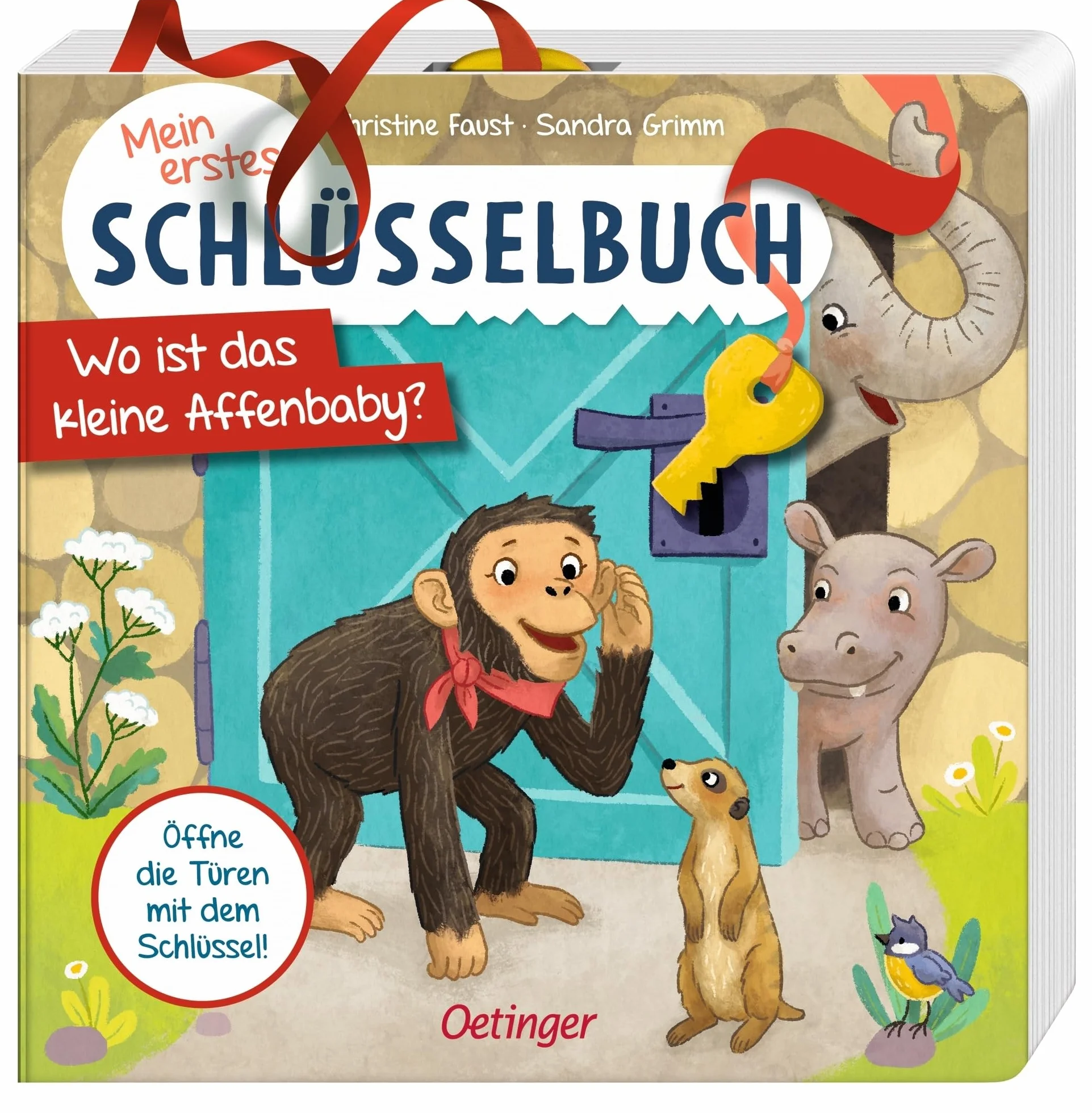 Mein erstes Schlüsselbuch: Wo ist das kleine Affenbaby? Spielbuch mit Schlüssel und Türklappen für Kinder ab 2 Jahren