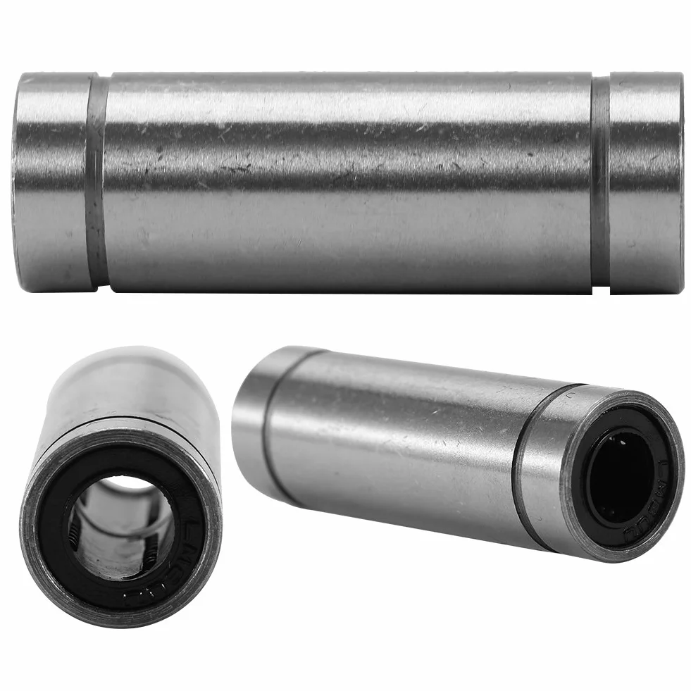6 szt. LM8LUU łożyska liniowe CNC liniowy ruch kulkowy tuleja dwustronna gumowa uszczelniona do drukarki prętowej 8 mm