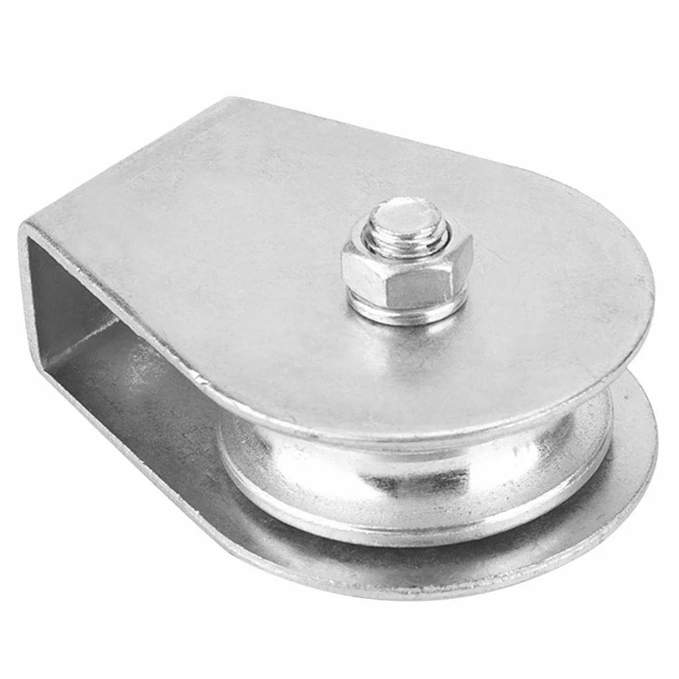 Single Pulley Block 300 kg Loading Swivel Pulley, dźwig obrotowy, hak wychylny, wysokowydajne koło podnoszące do załadunku lin stalowych (#03 całkowicie zamknięte łożysko bez pierścienia)