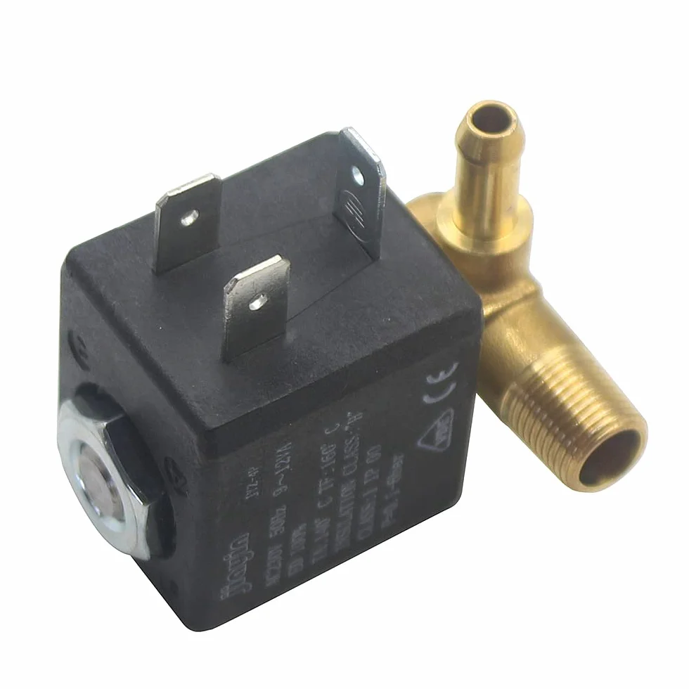 JYZ-4P Normalnie zamknięty 3 mm N/C 2/2-drożny AC 230 V G1/8" mosiężny żelazko parowe zawór elektromagnetyczny do wody pary gazowej