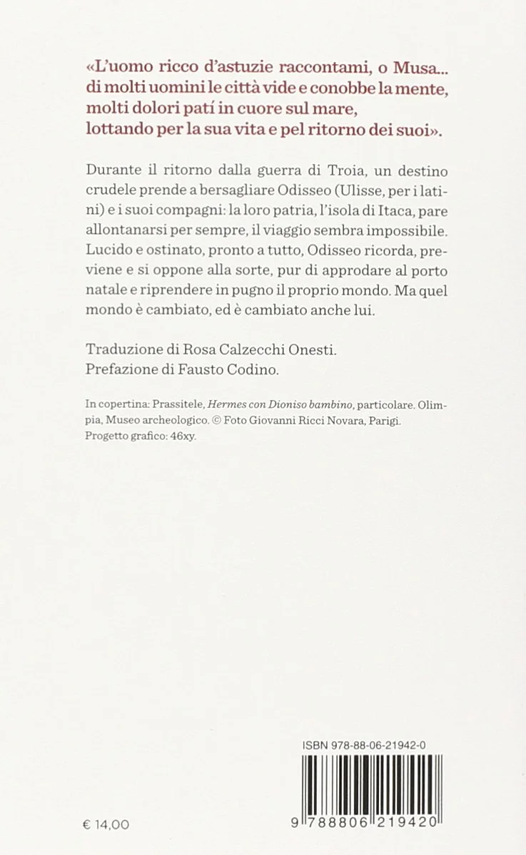 Odissea Testo greco a fronte