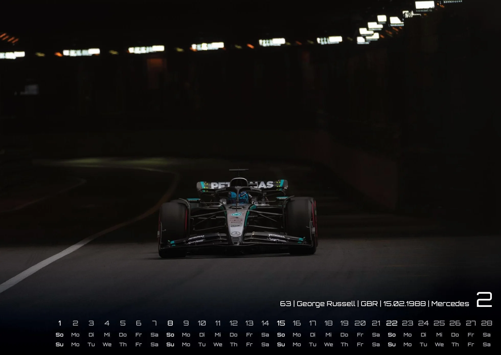 Formel 1 Kalender 2026 DIN A2: F1 Grand Prix Wandkalender für Fans