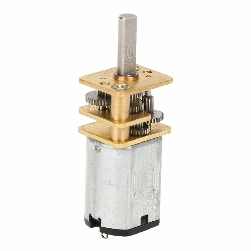 Silnik Przekładniowy GA12-N20 DC 12V z Metalową Skrzynią Biegów Redukcja Prędkości 60 500 1000 RPM Silnik Gear Motor Do Projektów Elektronicznych