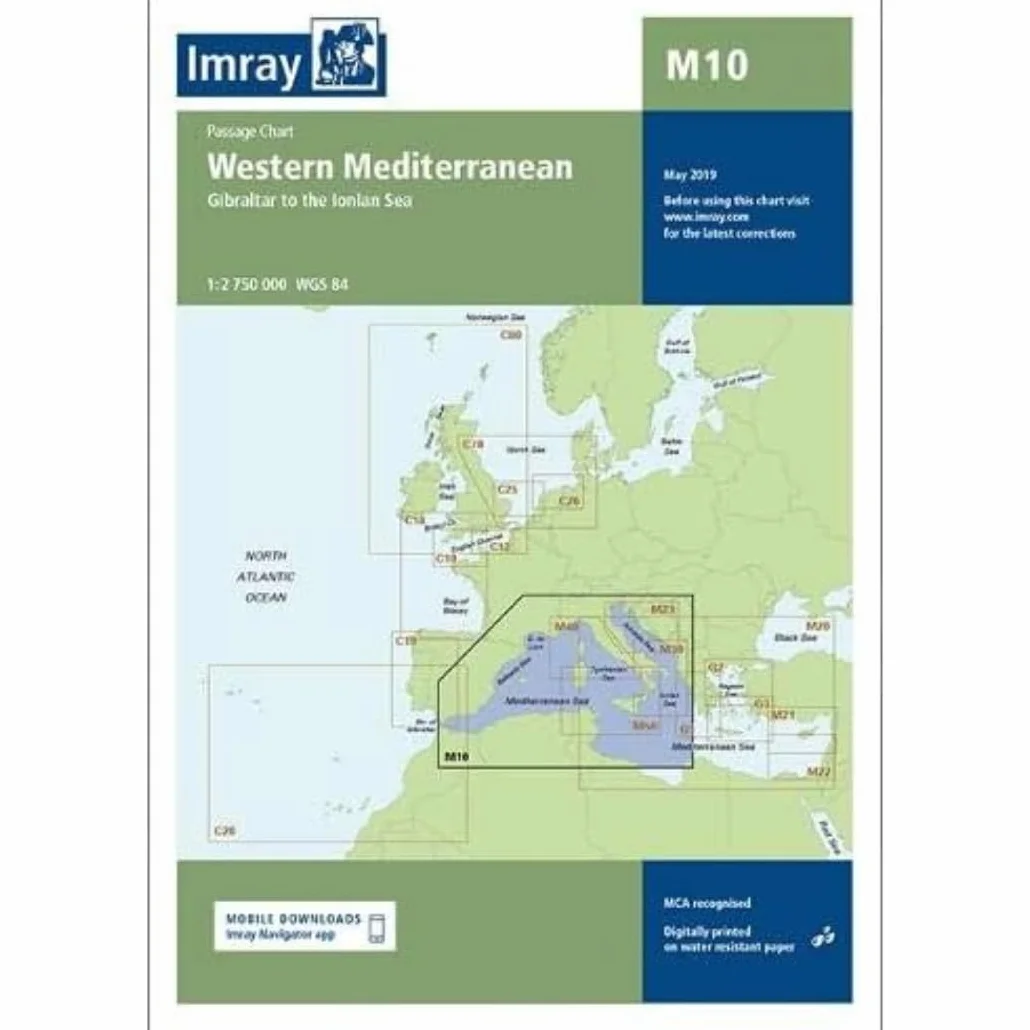 Imray Chart M10 Western Mediterranean