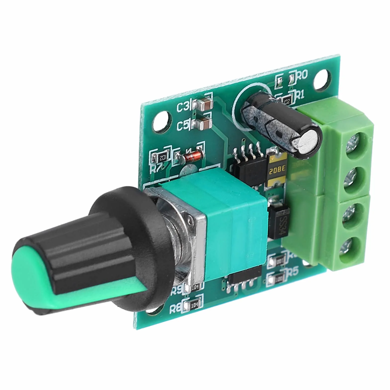 Niskonapięciowy Regulator Prędkości Silnika PWM DC 1.8-12V 2A