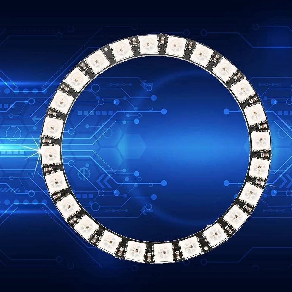 WS2812 5050 RGB LED Ring 24-bitowa DC 5V