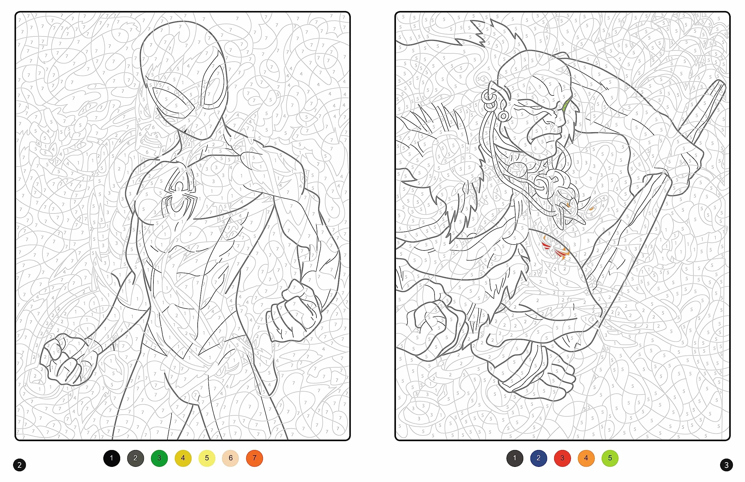 SPIDER-MAN - Coloriages magiques - Trompe-l'oeil (7+) - Héros contre Vilains - MARVEL