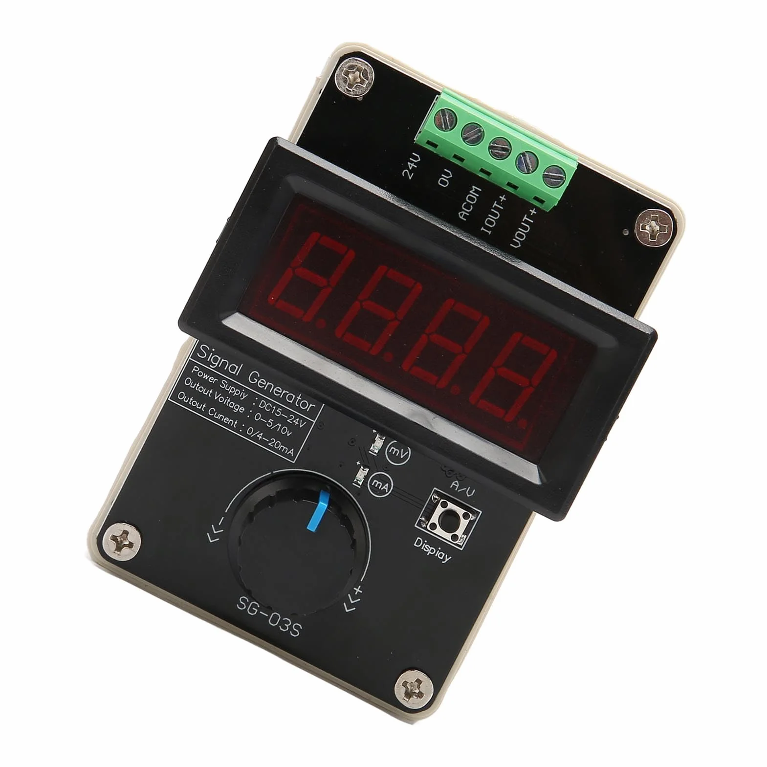 Regulowany Generator Sygnału 4-20mA, Analogowy Symulator Napięcia Prądu z Wyświetlaczem 0-10V/0-22mA