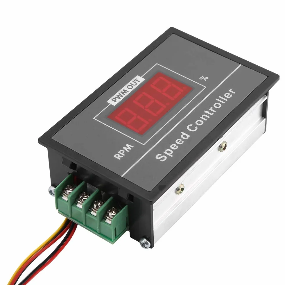 Regulator prędkości silnika DC PWM 6-60V 30A AUTO Przełącznik Stop Start ściemniacz
