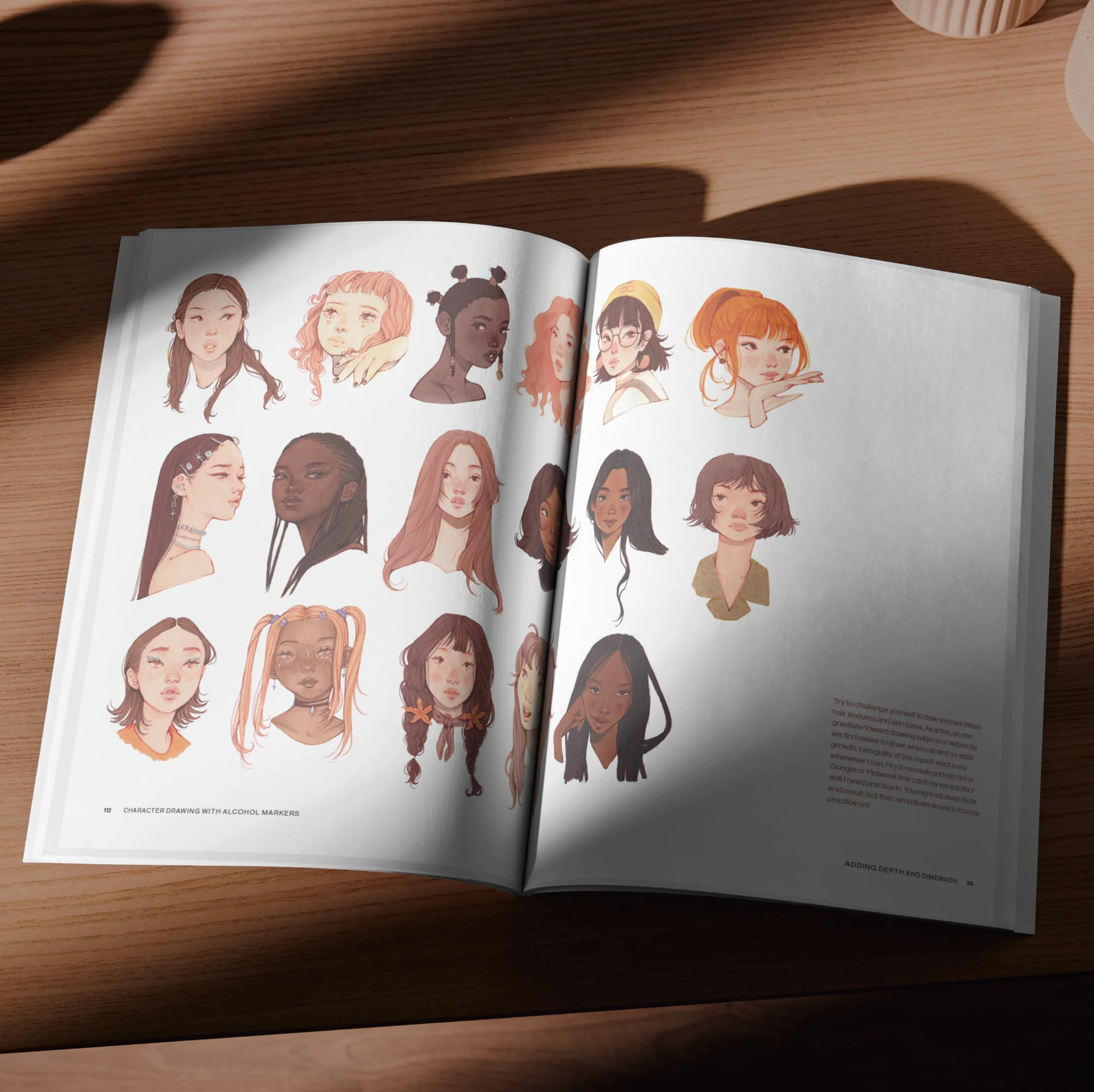 Character Drawing with Alcohol Markers: How to Draw Manga-Inspired Illustrations for Beginners