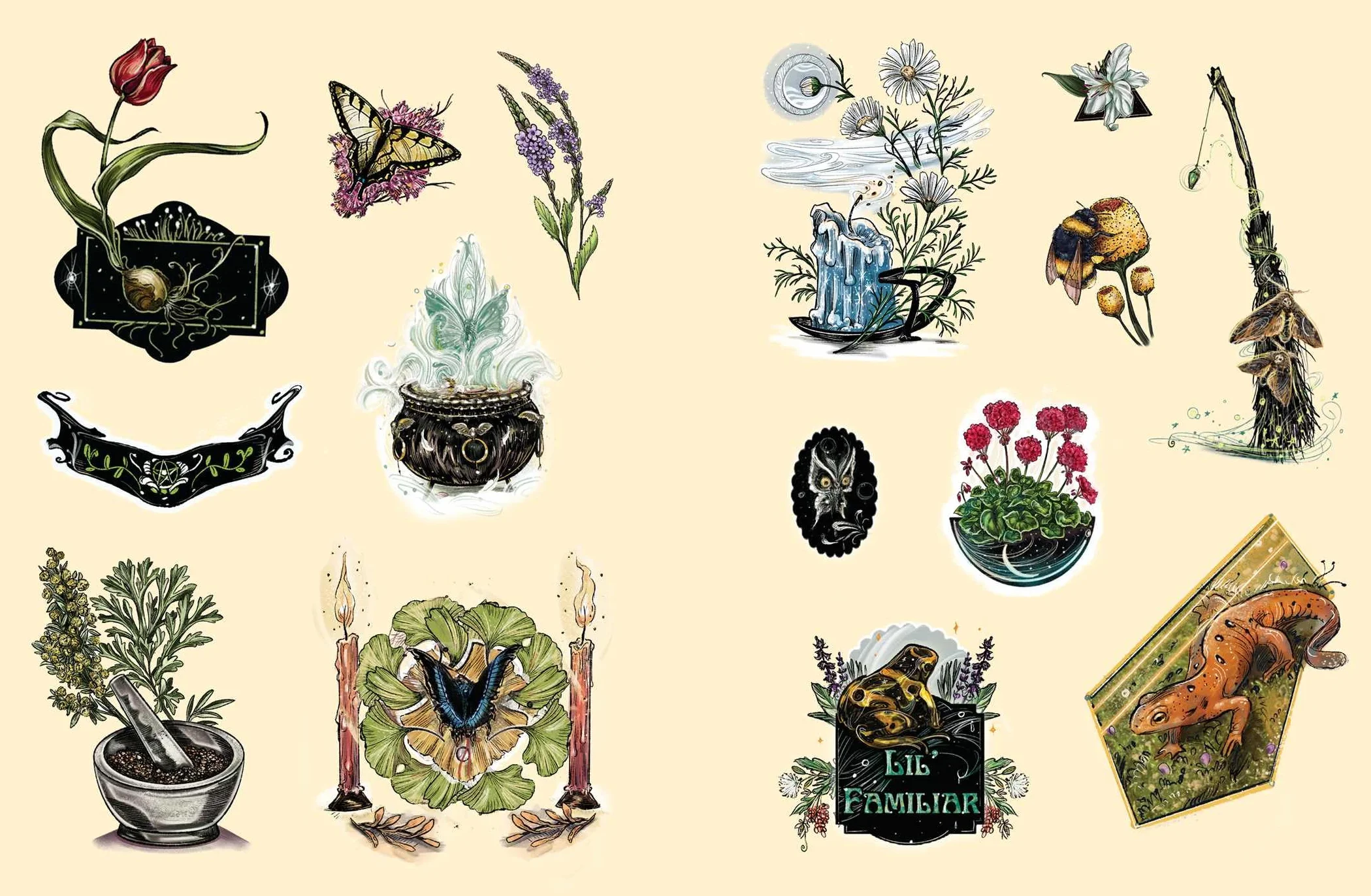 The Green Witch's Sticker Book: 600+ Enchanting Stickers Inspired by Green Magic