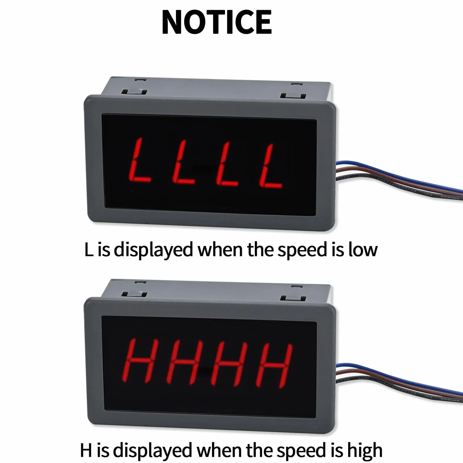 Obrotomierz 4-cyfrowy LED 220 V z czujnikiem magnetycznym Hall
