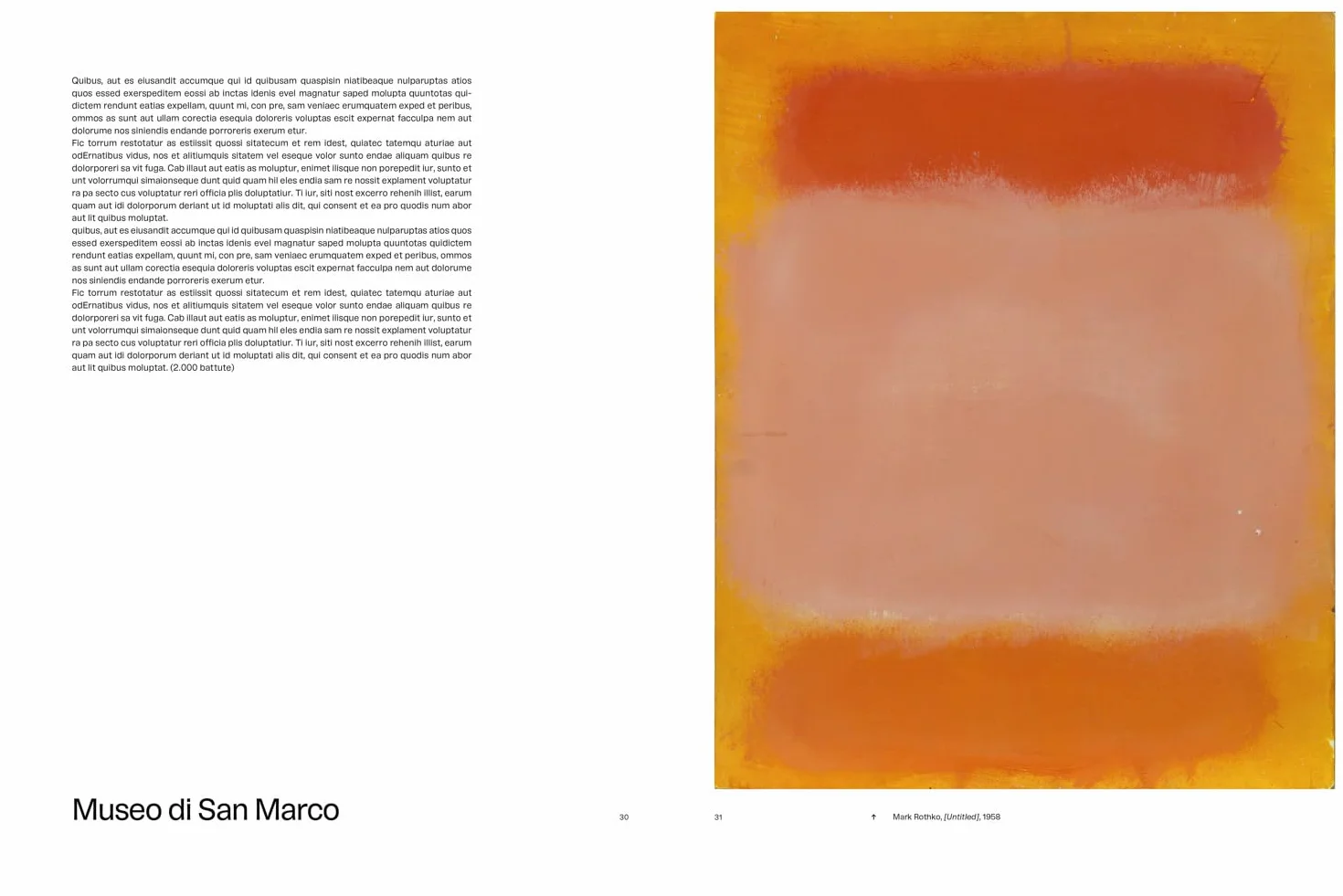 Rothko in Florence /anglais
