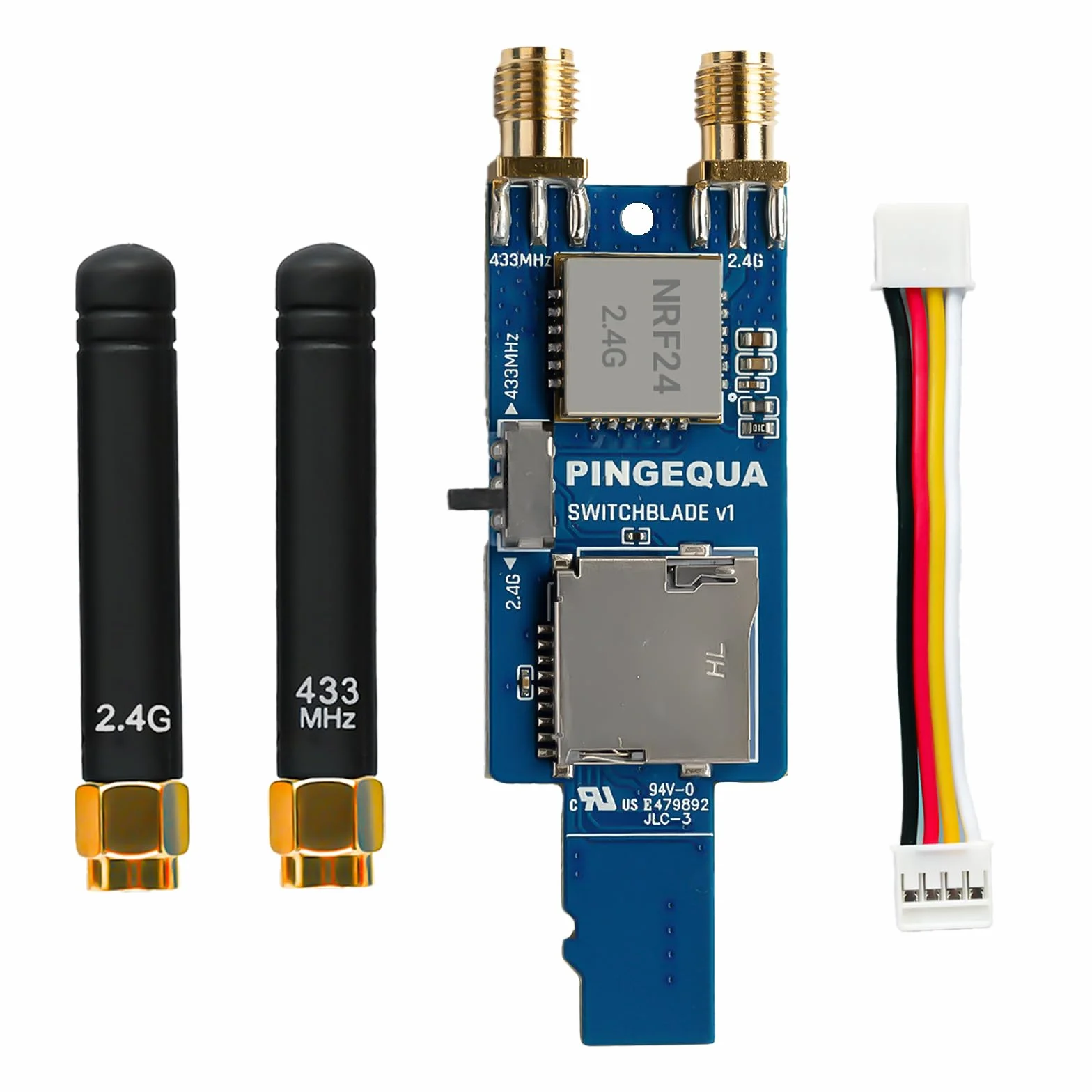 Karta M5Stack Cardputer RF 3 w 1, NRF24L01+ PA/LNA i CC1101 Sub-GHz Transceiver z gniazdem MicroSD - Moduł rozwoju Plug & Play IoT do analizy sygnału i szkolenia