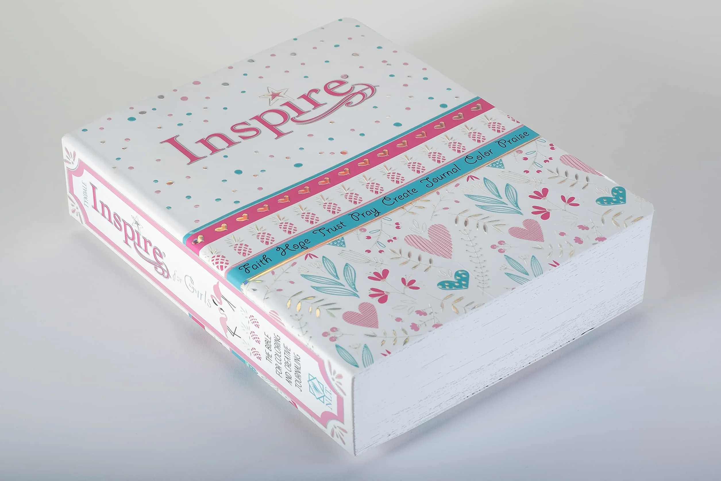 Inspire Bible for Girls New Living Translation Coloring Creative Journaling