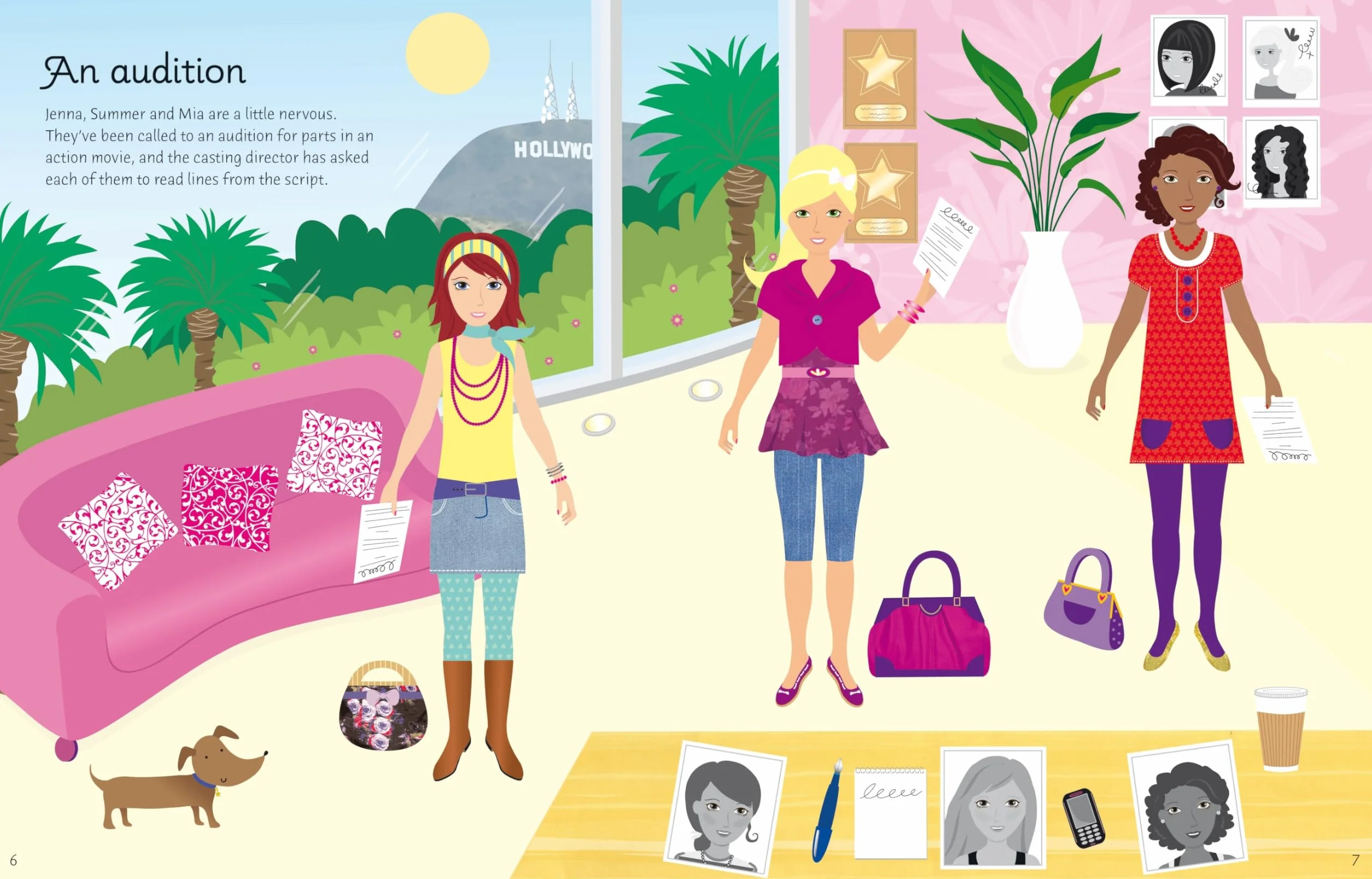 Sticker Dolly Dressing Movie Stars