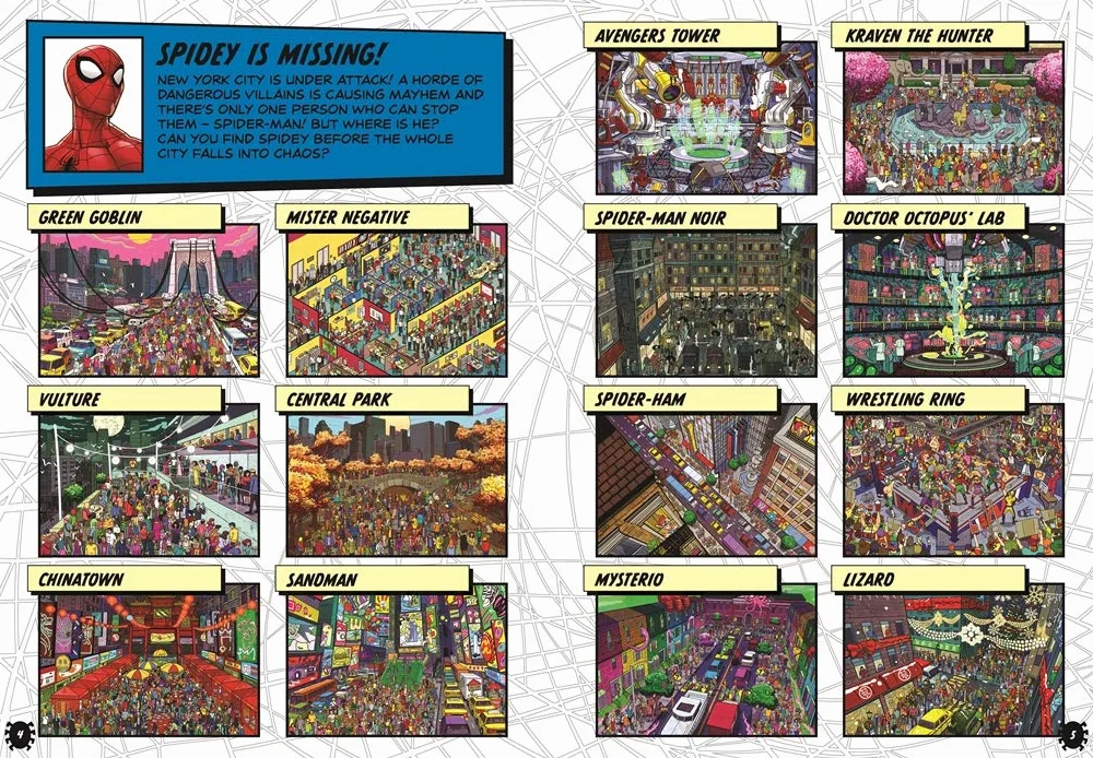 Marvel Spider-Man Where's Spidey Search & Find Book