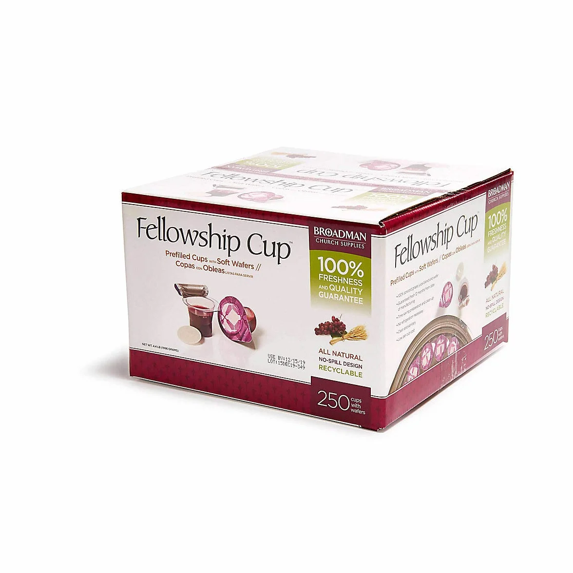 Fellowship Cup Communion Wafer & Juice 250pk