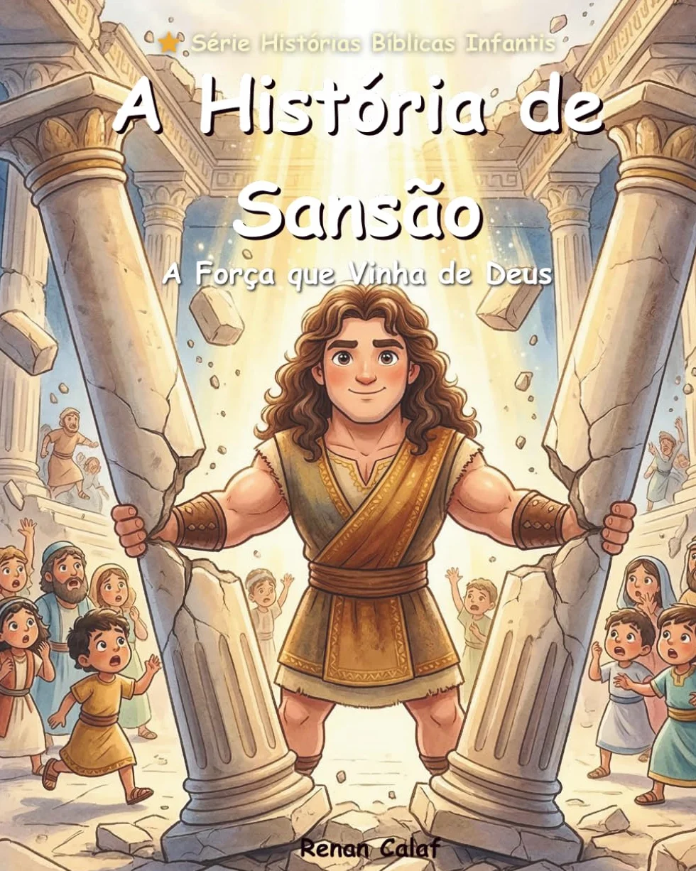 A História de Sansão: Livro Bíblico Infantil Sobre Força e Fé