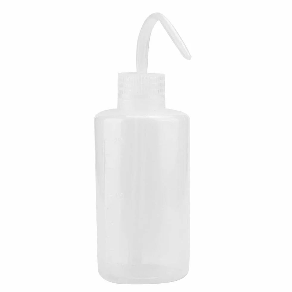 3szt 250ml Tatuaż Wash Curved Style czyszczenia butelek Squeeze Plastikowe algi zielone podlewania plastikowy wycisnąć tryskawkę Bezpieczeństwo butelce