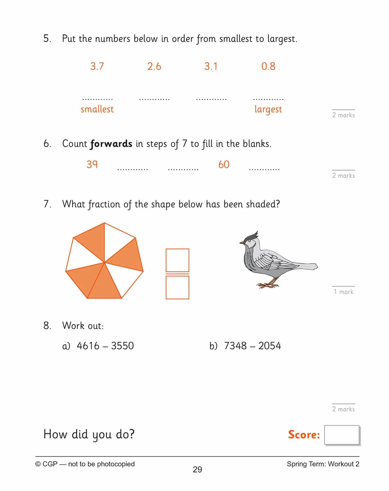 KS2 Year 4 Maths 10-Minute Weekly Workouts: Arithmetic