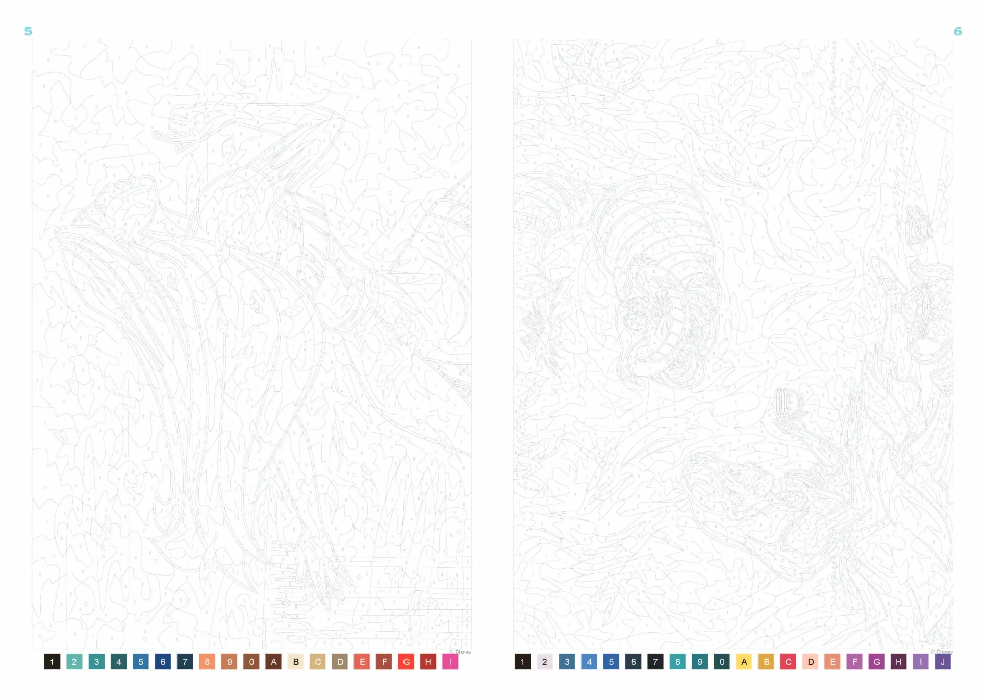 Coloriages mystères Disney Saisons