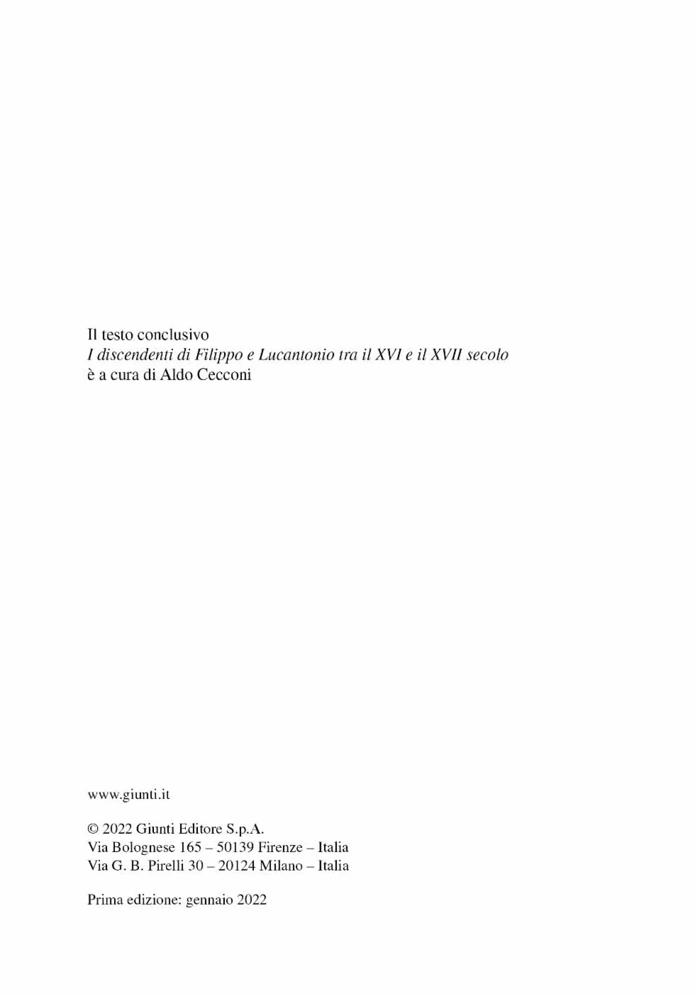 Inventare i libri. L'avventura di Filippo e Lucantonio Giunti, pionieri dell'editoria moderna