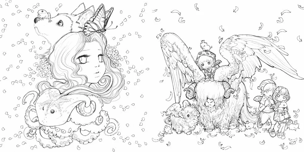 Pop Manga Coloring Book
