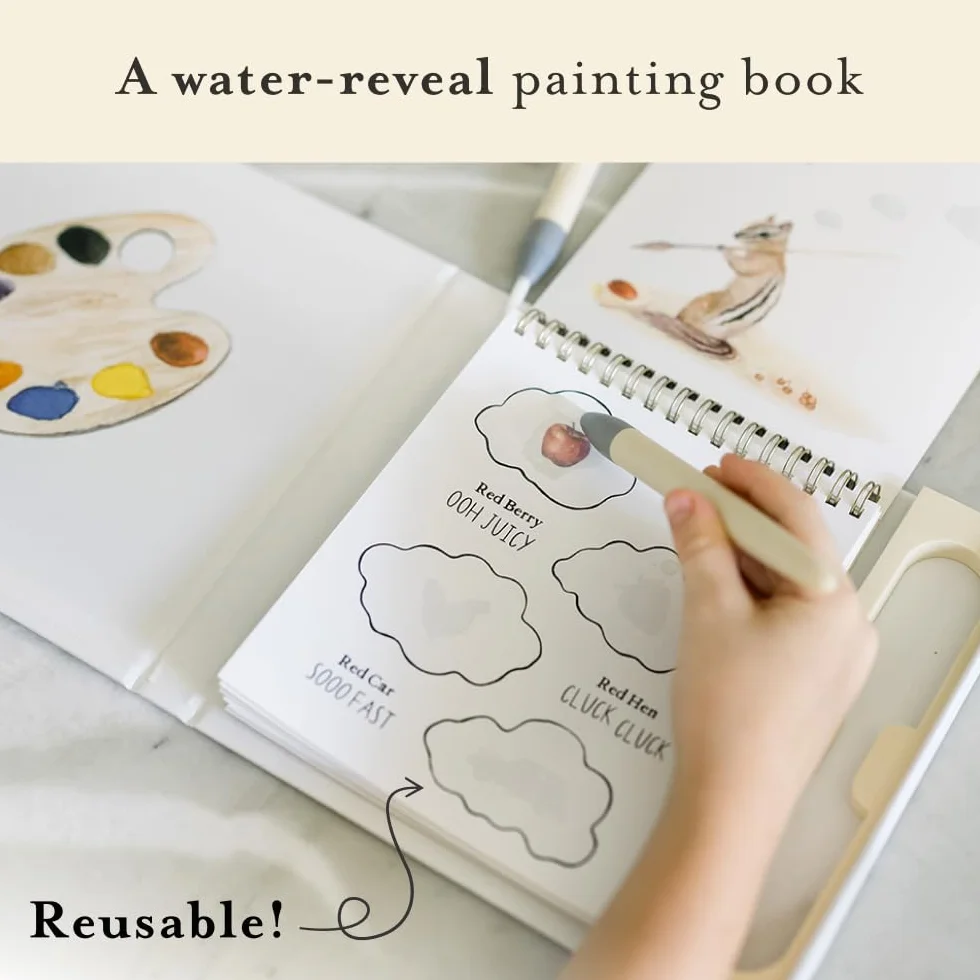 Wishy Washy Water Reveal Edition: Reusable Activity Book Teaching First Words and Colors