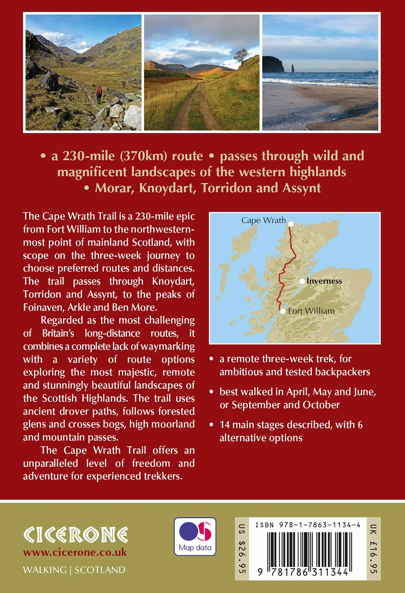 Walking the Cape Wrath Trail: Backpacking Scottish Highlands Fort William to Cape Wrath