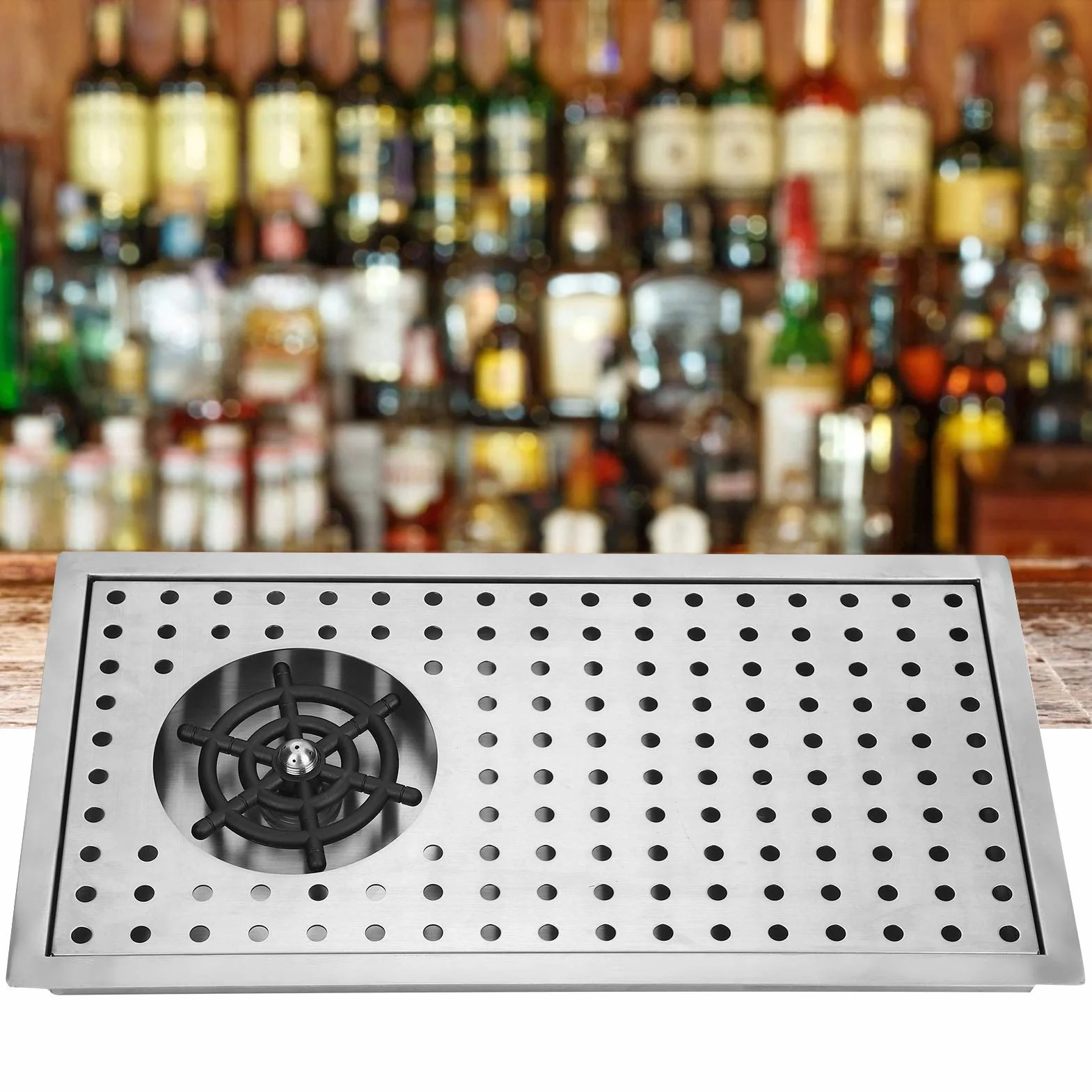 Automatyczna myjka do kubków, BuyWeek G1/2, stal nierdzewna, trwała, automatyczna myjka do szkła, do baru, pubu, restauracji, średnia (z siatką)