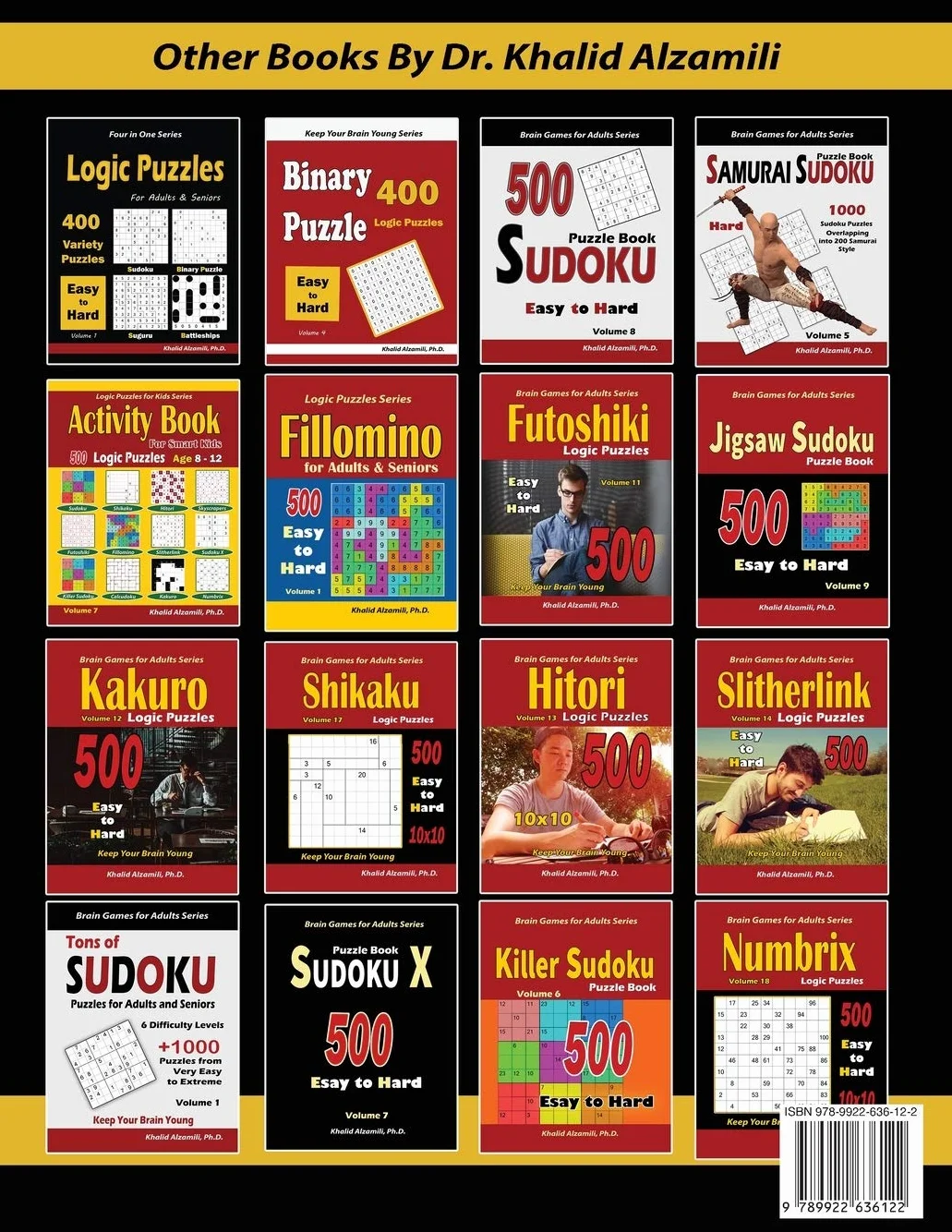 Logic Puzzles & Brain Games for Adults: 500 Easy to Hard Puzzles, 12 Types (Sudoku, Fillomino, Battleships, Calcudoku, Binary, Minesweeper, Suguru, Numbrix)