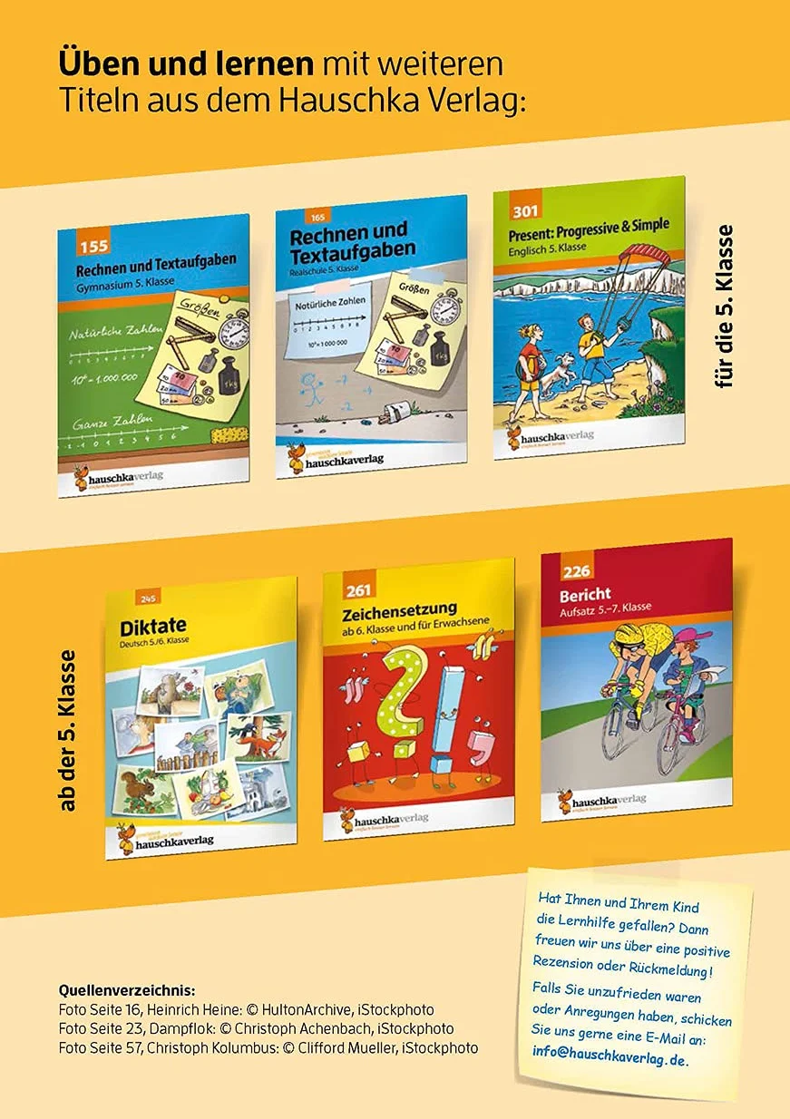 Grammatik 5.-7. Klasse: Wortarten und Satzglieder Übungsprogramm mit Lösungen