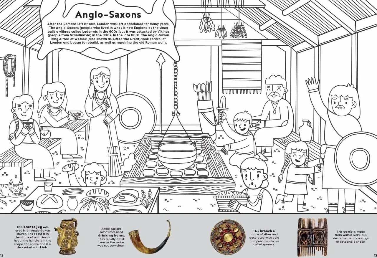 British Museum Around the World Colouring London Through the Ages
