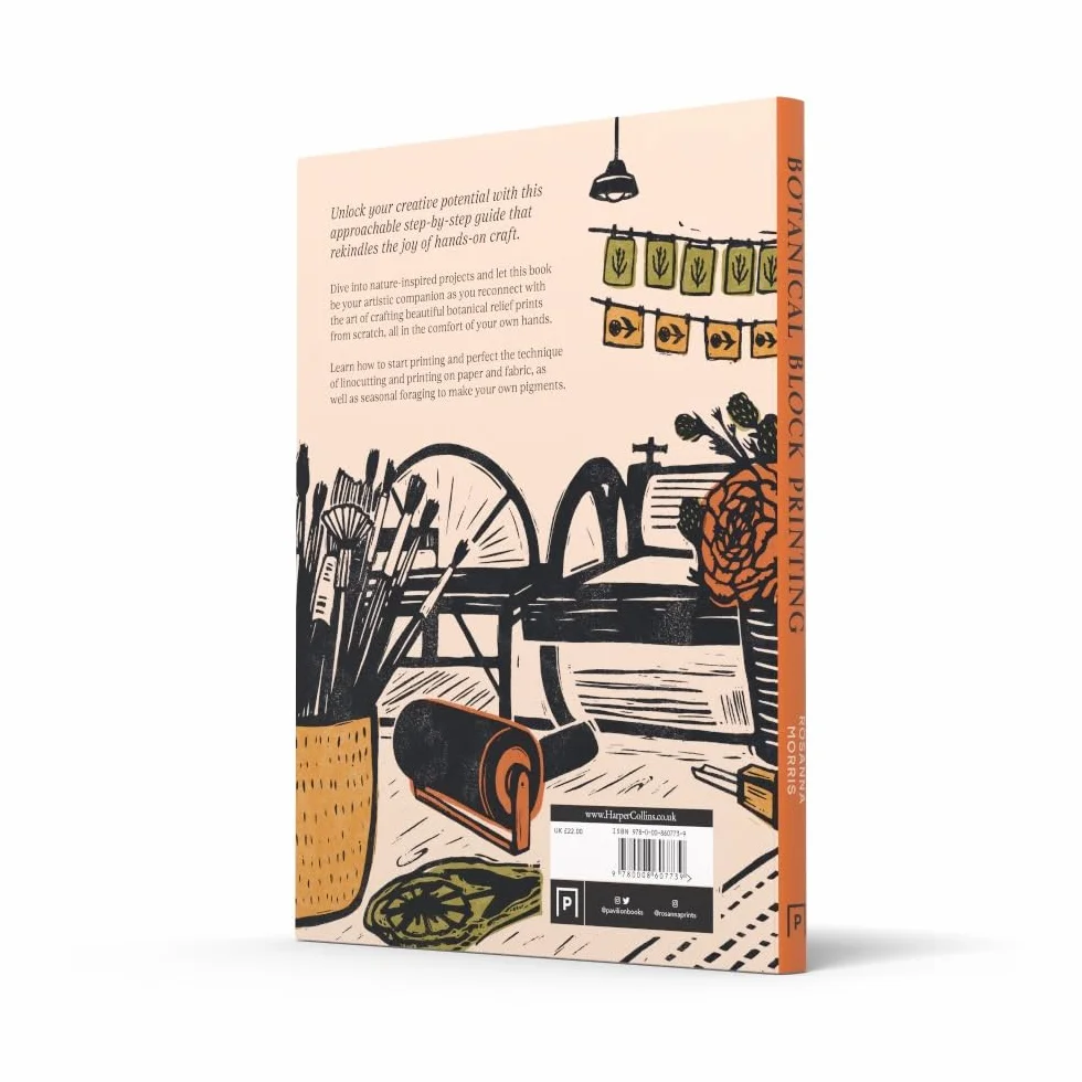 Botanical Block Printing: The new craft and design book for easy modern linocut prints, perfect for pattern art carving projects