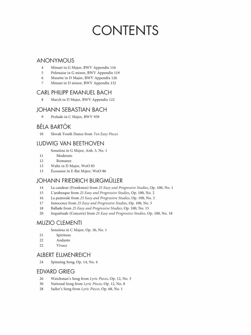 Selected Piano Masterpieces - Early Intermediate Level: Schirmer's Library of Musical Classics Volume 2128