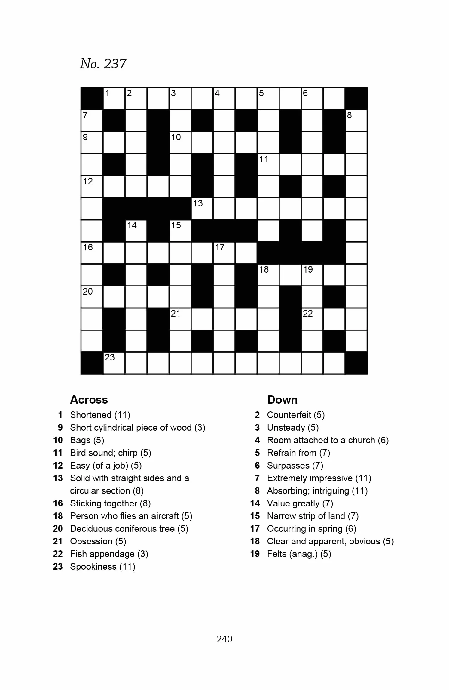 Big Book of Quick Crosswords Book 1: A Bumper Crossword Book for Adults Containing 300 Puzzles