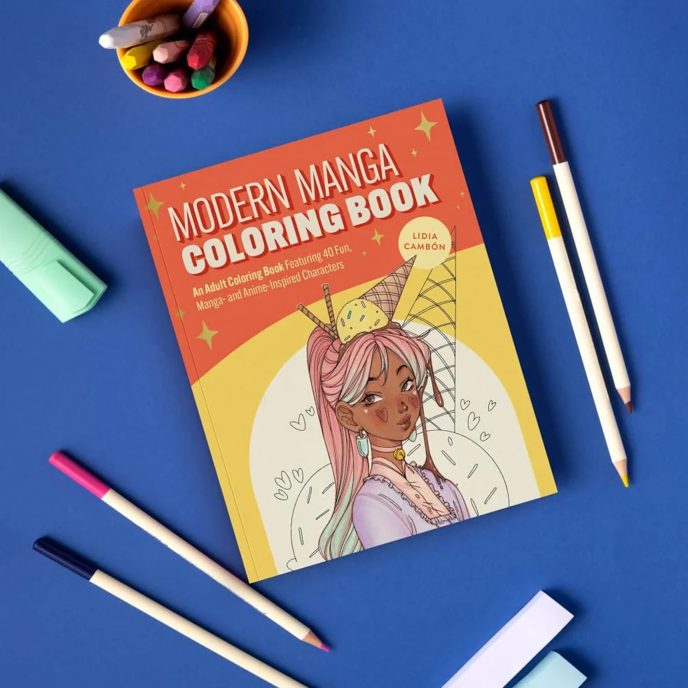The Modern Manga Coloring Book: Pop Manga and Anime-Inspired Coloring Book for Teens and Adults