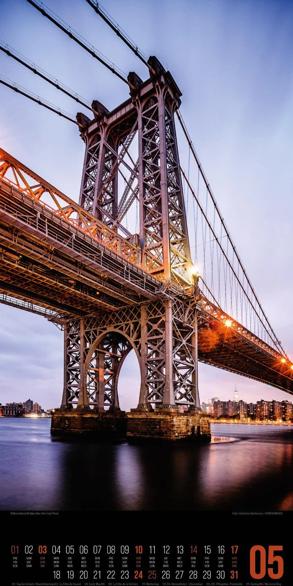 Inside New York Kalender 2026: Bildgewaltiger Reise-Kalender im schlanken Hochformat (33x66 cm) | Lifestyle von Big Apple in moderner Bildästhetik