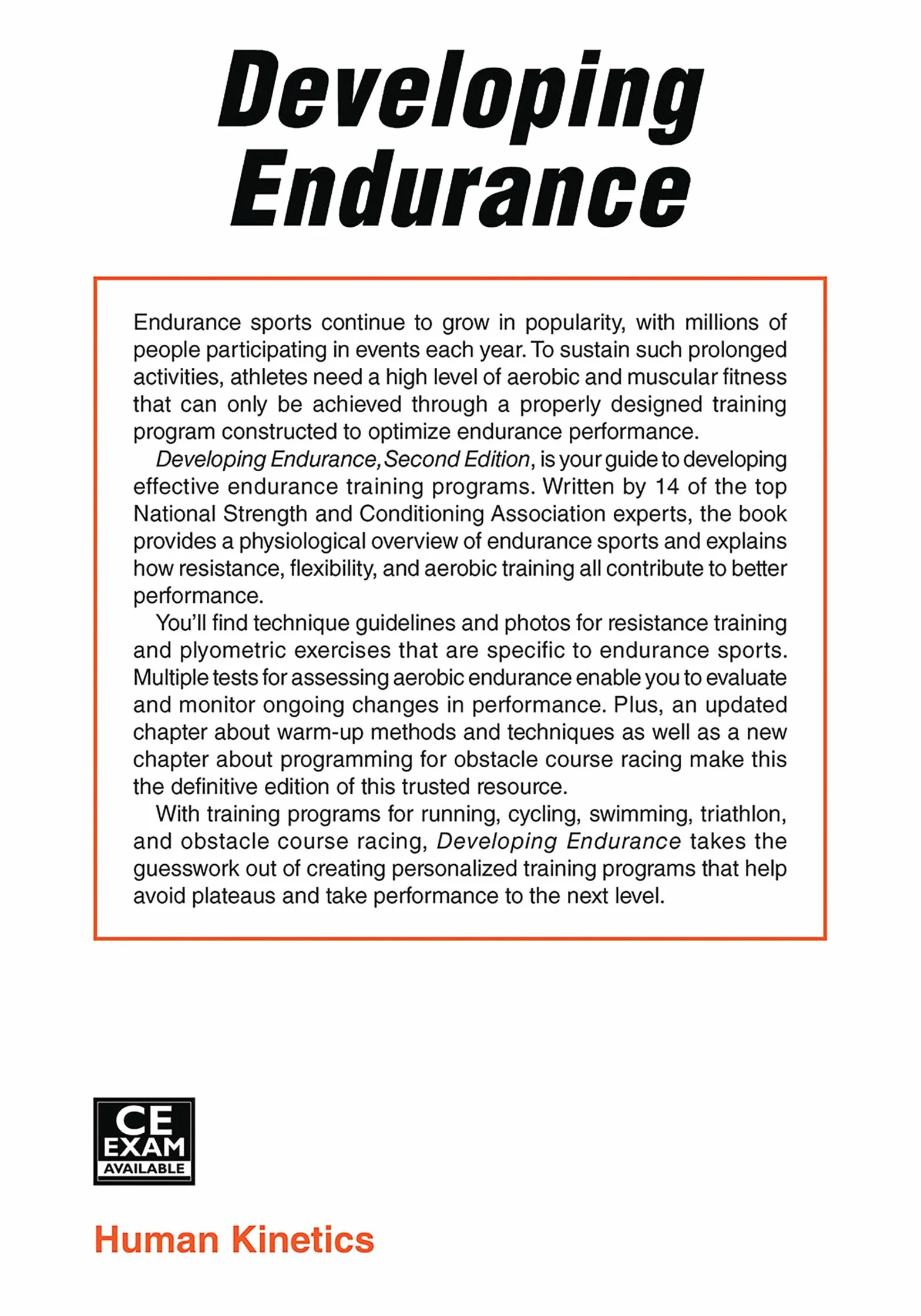 Developing Endurance