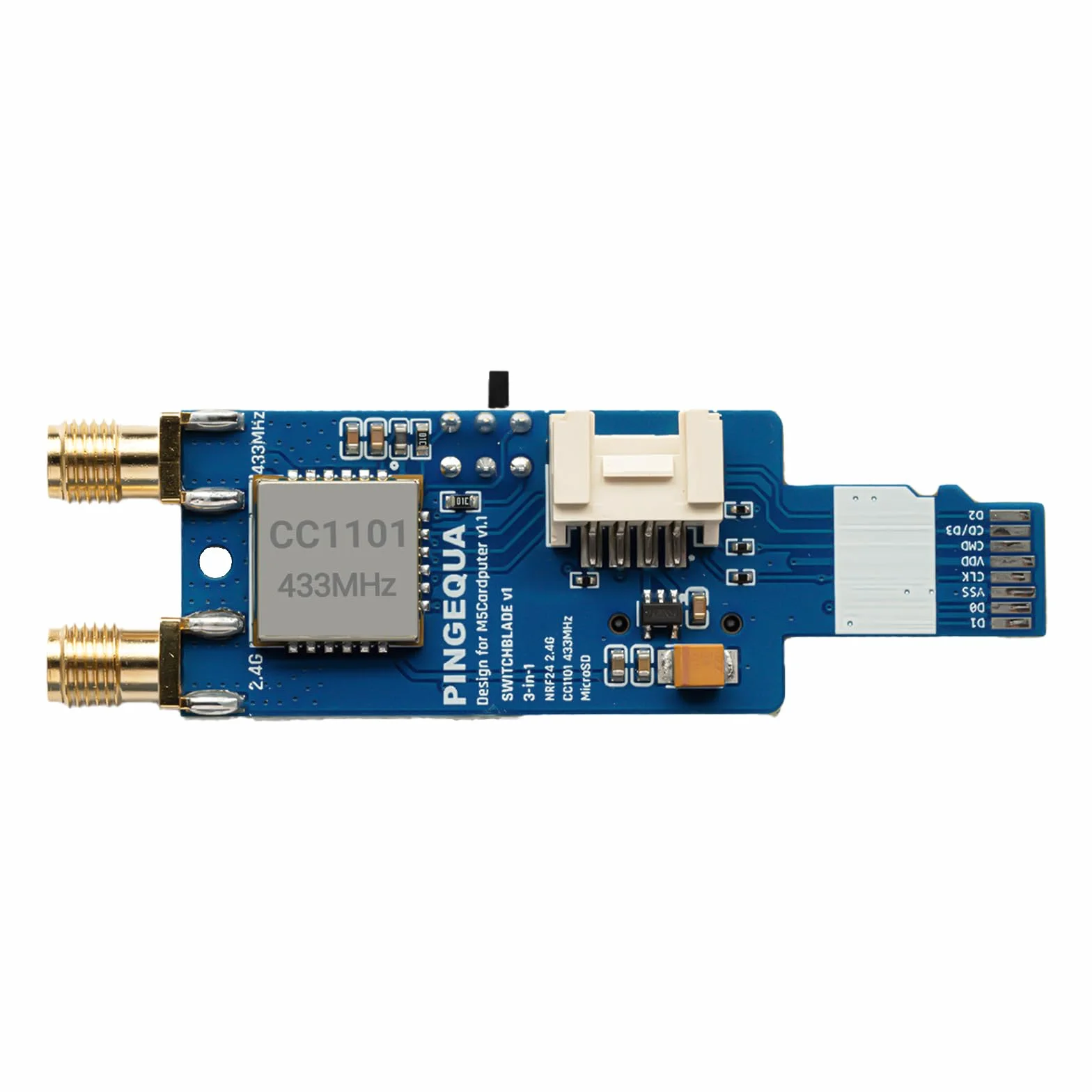 Karta M5Stack Cardputer RF 3 w 1, NRF24L01+ PA/LNA i CC1101 Sub-GHz Transceiver z gniazdem MicroSD - Moduł rozwoju Plug & Play IoT do analizy sygnału i szkolenia
