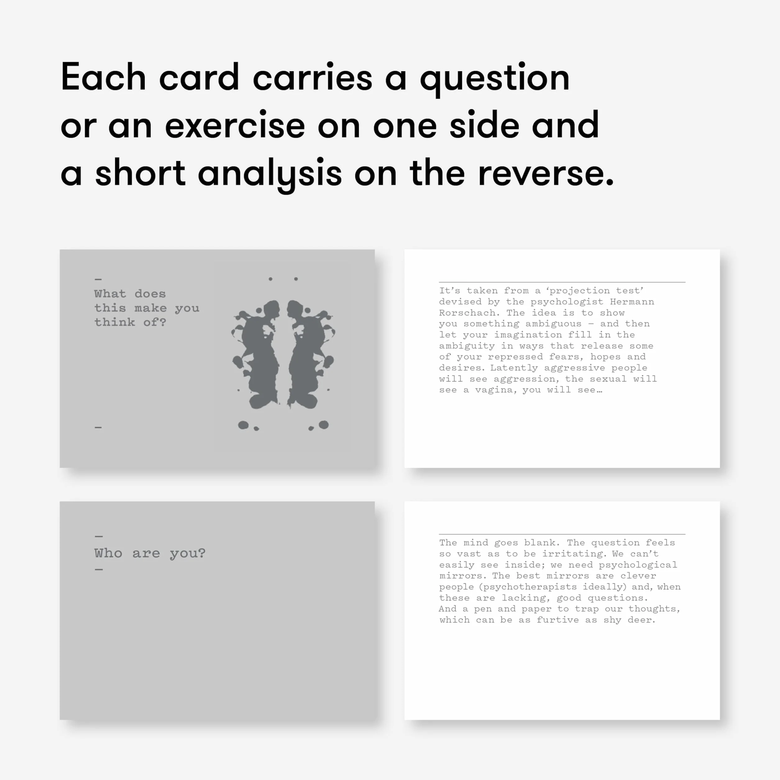 Know Yourself: Cards for Self-Exploration