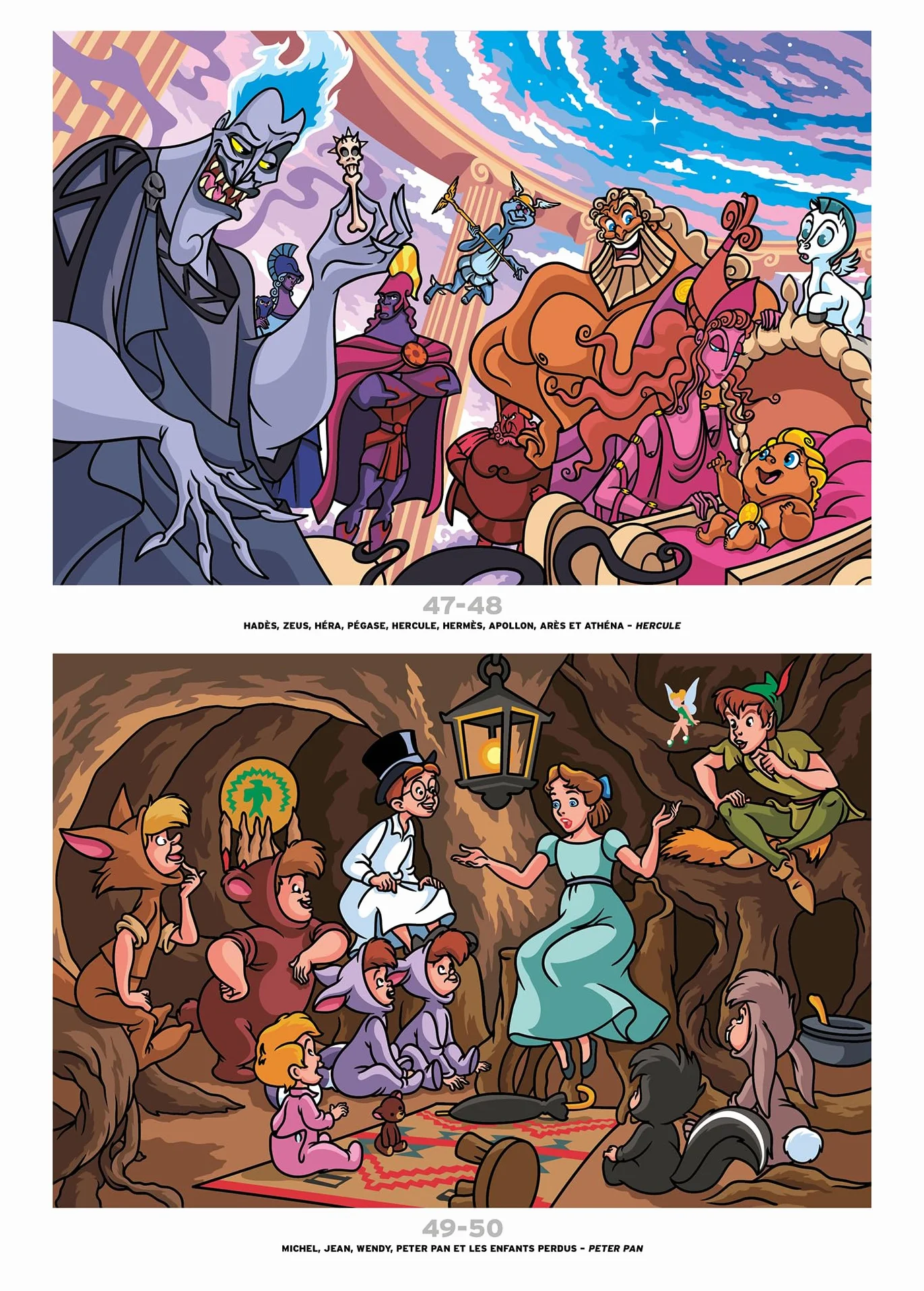 Coloriages mystères Disney - Portraits de famille: Colorie les chiffres et découvre l'image